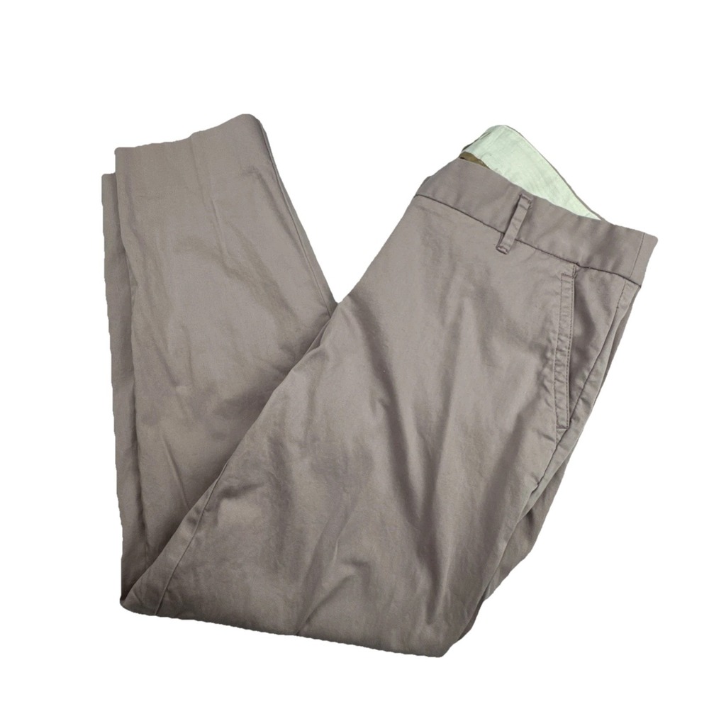 J.Crew Women Chino Pants 8 Pink Cotton Stretch City Fit Straight Leg‎ Trousers